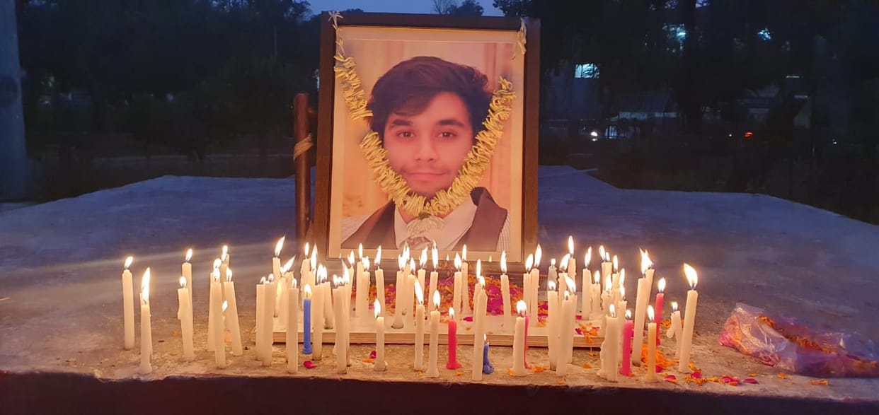 Tribute paid to MBA student Priyanshu