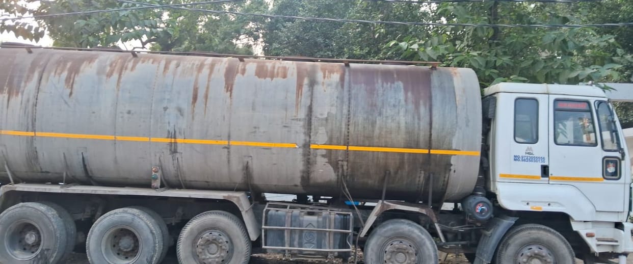 Three tankers filled with biodiesel caught near petrol pump