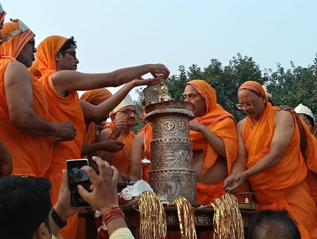 Procession taken out on birth welfare festival