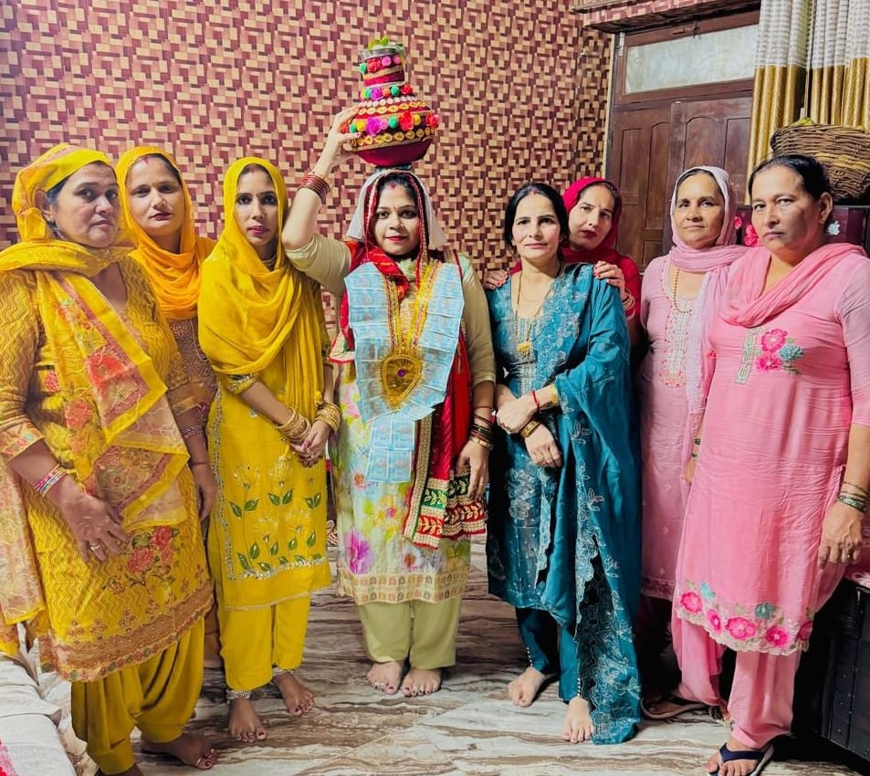 Well worshiped on the birth of a girl child in Dulhera
