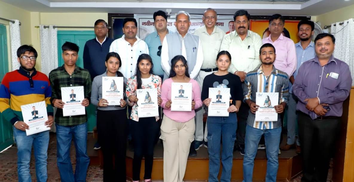 Support amount checks distributed by MP Naveen Jindal to Massey students