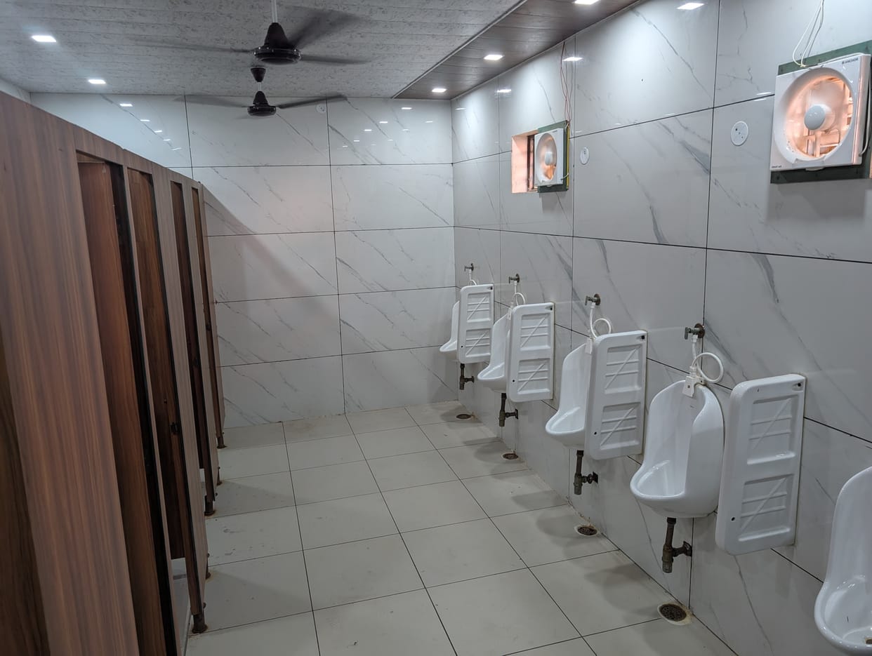 Now men's and women's toilets are ready near the bar auditorium, will be inaugurated next week.