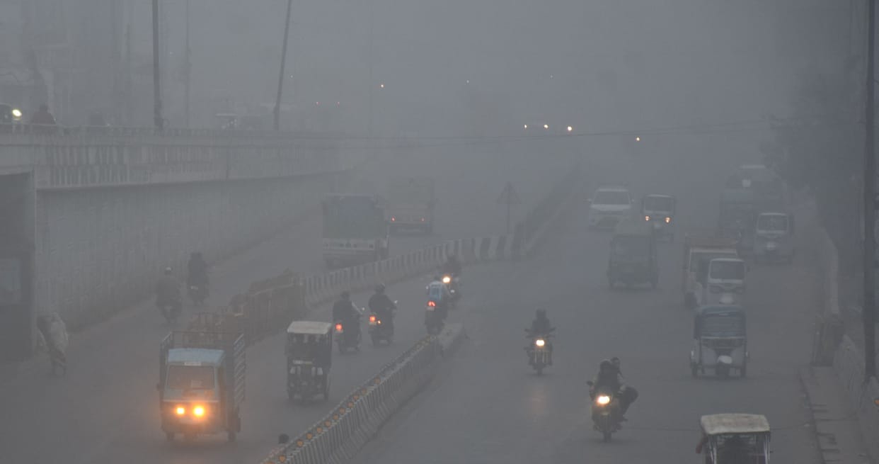 Capital wrapped in dense fog