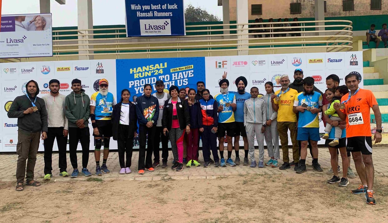 BRG runners ran in Hansali, Punjab