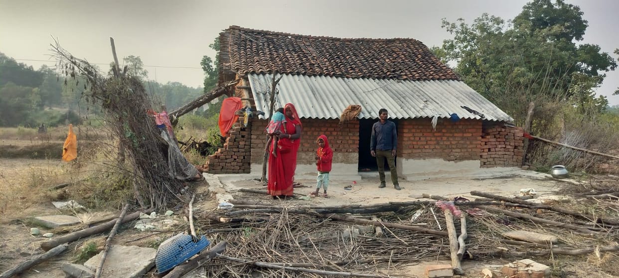 Shahdol Wild elephants created havoc many villages Byahari elephants ate paddy kept courtyard damaged houses
