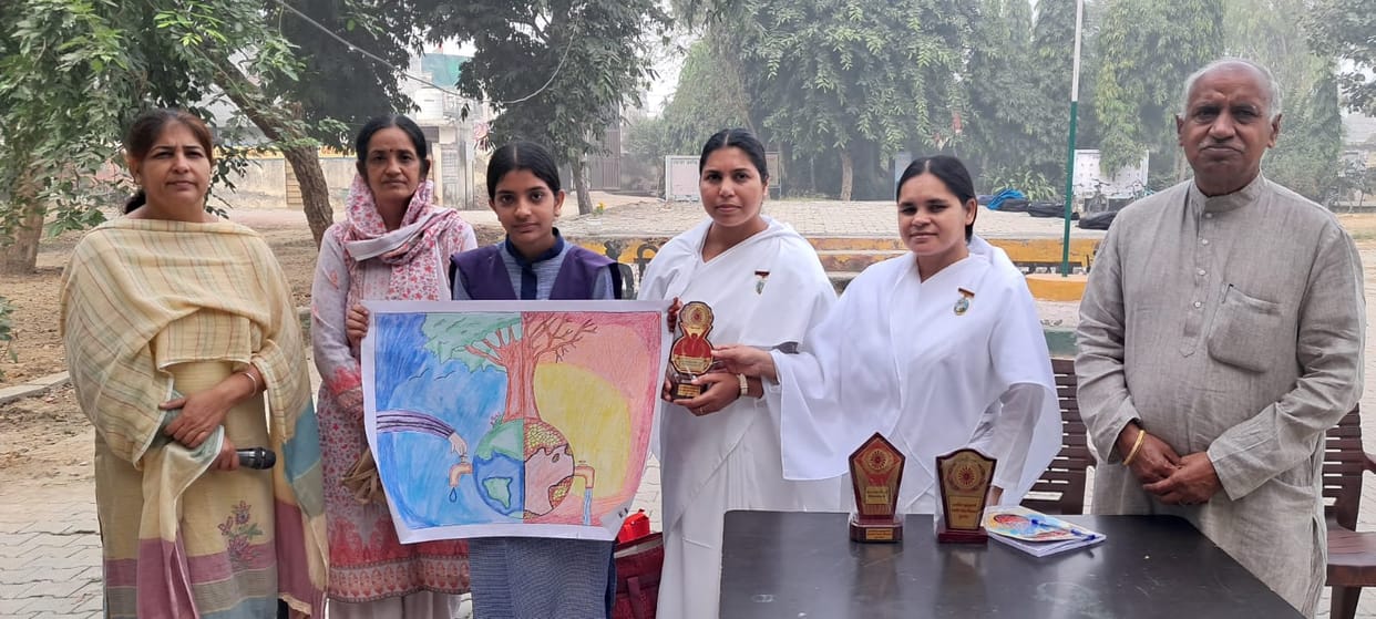 Neha won in painting competition, Komal and Shubham second