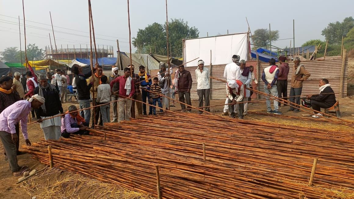 People are very fond of sticks at the holy place of Markandeya.