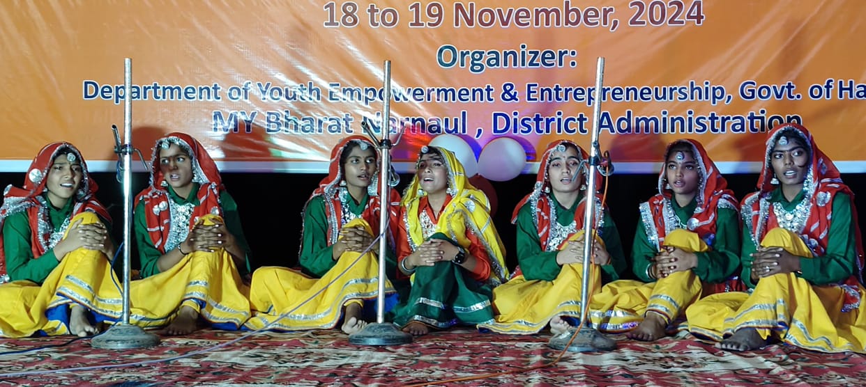 District level youth festival... Students showed talent in various disciplines