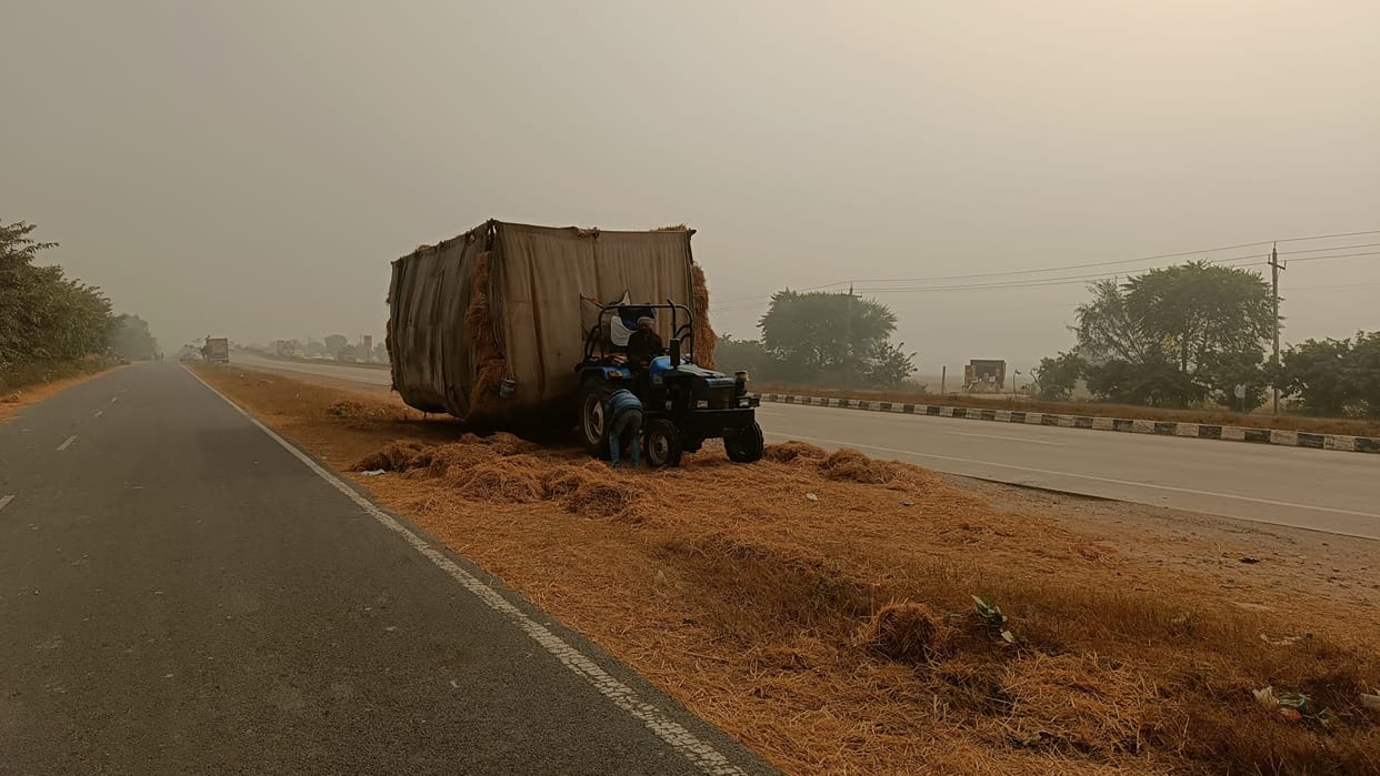 Overloaded vehicles running fearlessly on the roads