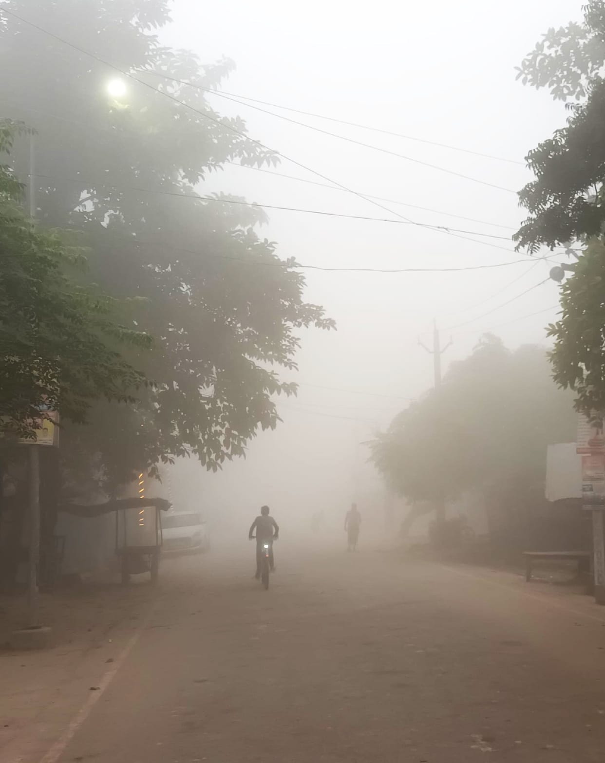 Cold knocked with fog