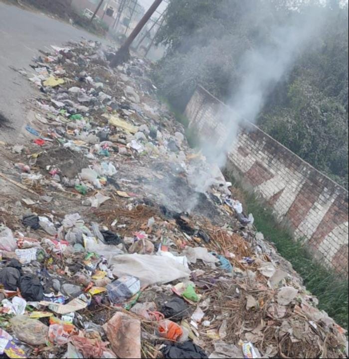 disposing of garbage by burning