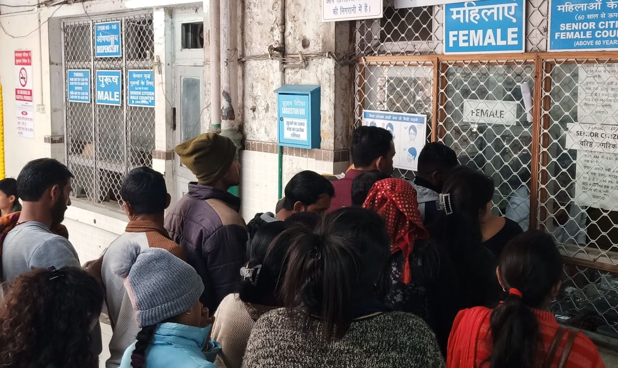Medicines available at one counter in regional hospital
