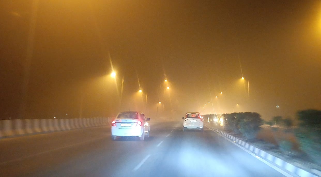 Bad air quality in Varanasi Maldahiya AQI verge of Orange Zone carbon content increased along dust