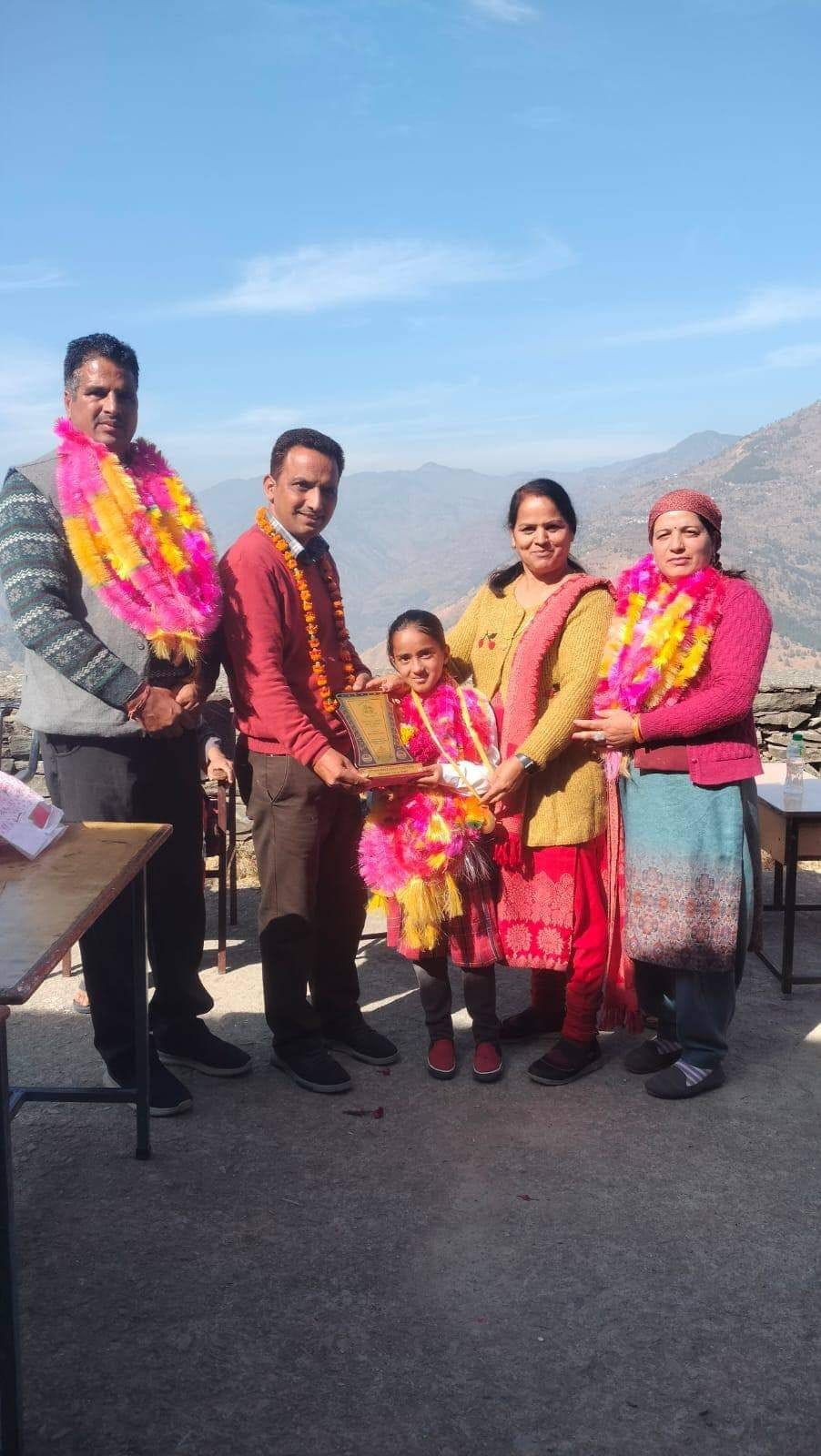 Navodita Sharma stood first in spoon race