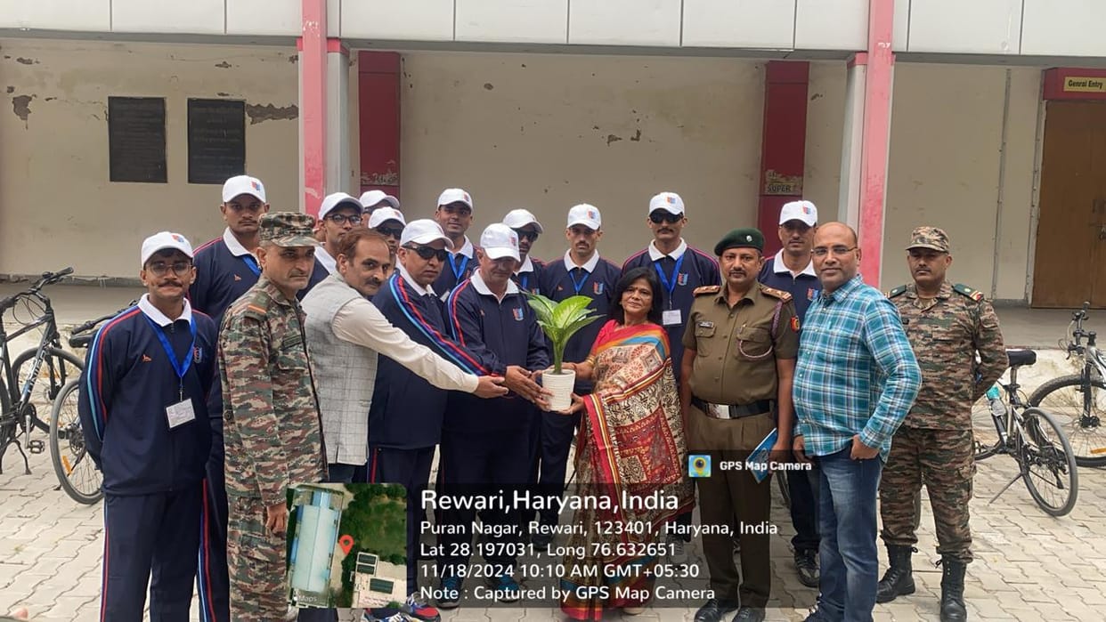 Cycle rally reached Rewari via Nuh