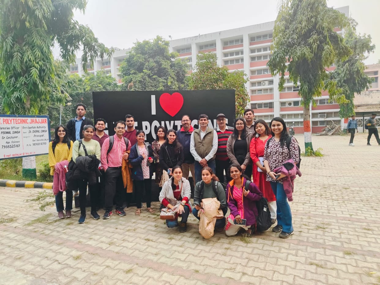 Students of IIM Rohtak visited the Government Polytechnic Institute