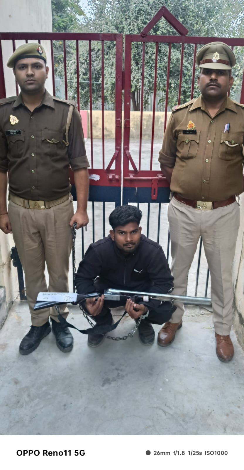 Spread terror in the neighborhood with licensed gun, arrested