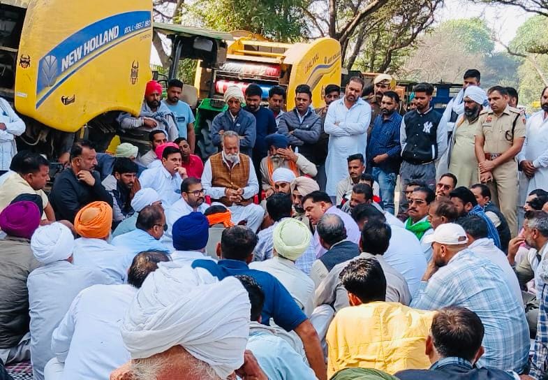 Villagers and baler operators ended their protest