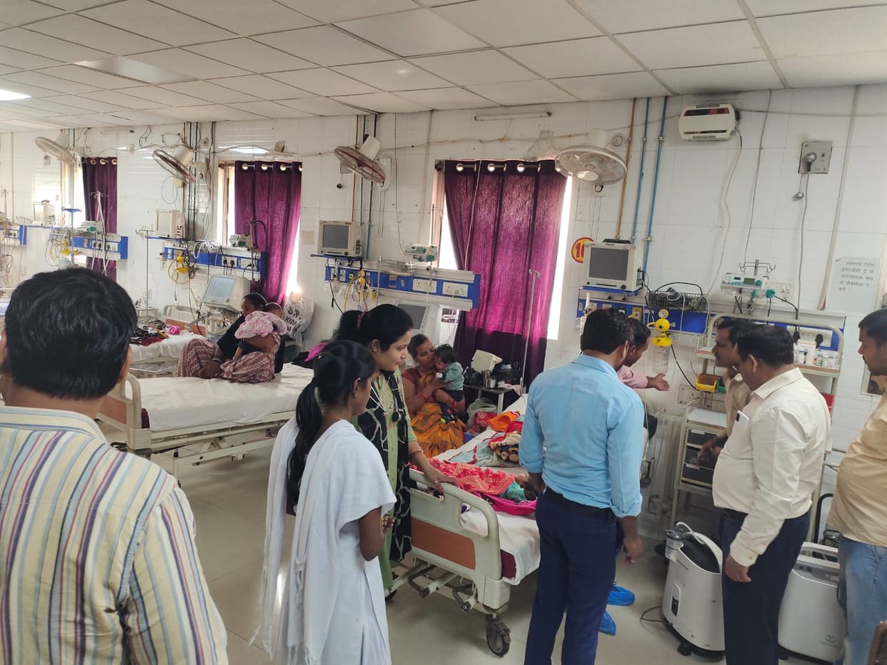 Alert in hospitals...fire fighting system is being repaired