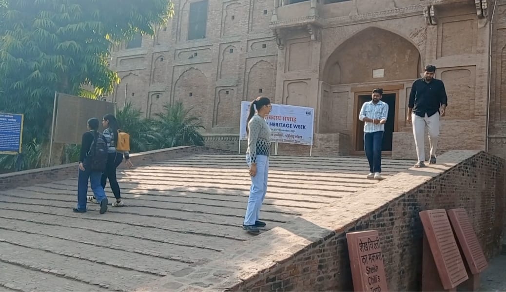 Tourists visited Haryana's Taj Mahal for free on the first day of World Heritage Week.
