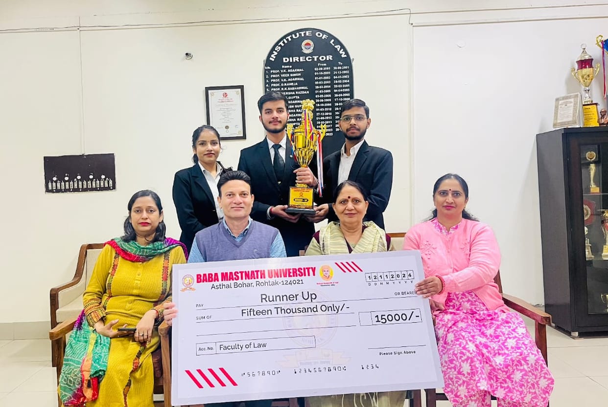 Kushal, Jayshikha and Sameer of Kuvi won the national moot court competition.