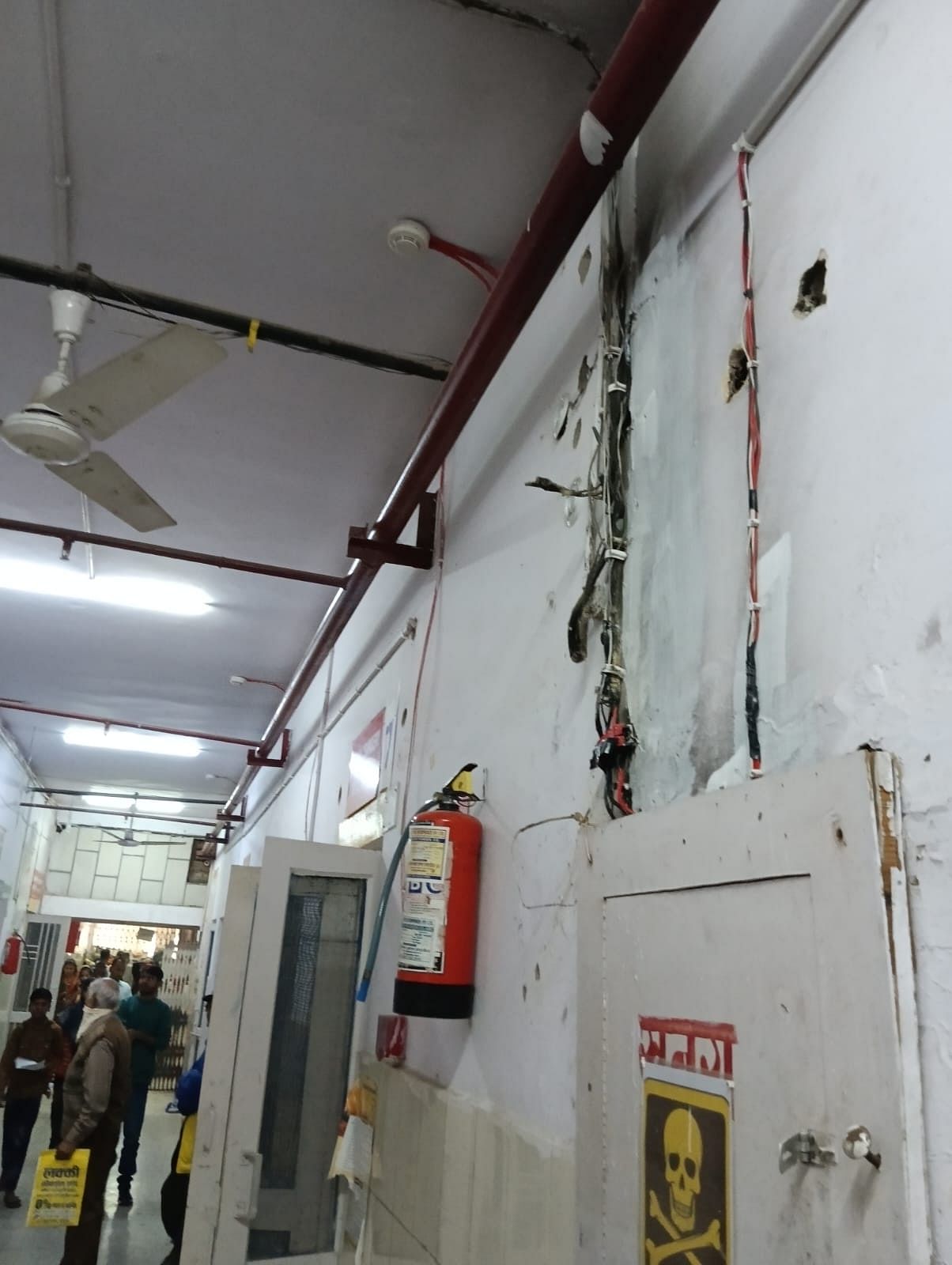 Rescue arrangements are only on paper... wires hanging in SNCU and many other places