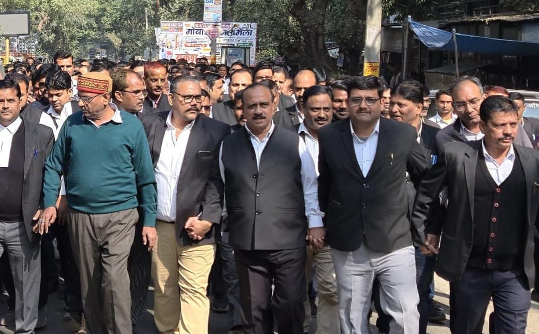 Advocates protested against Ghaziabad incident