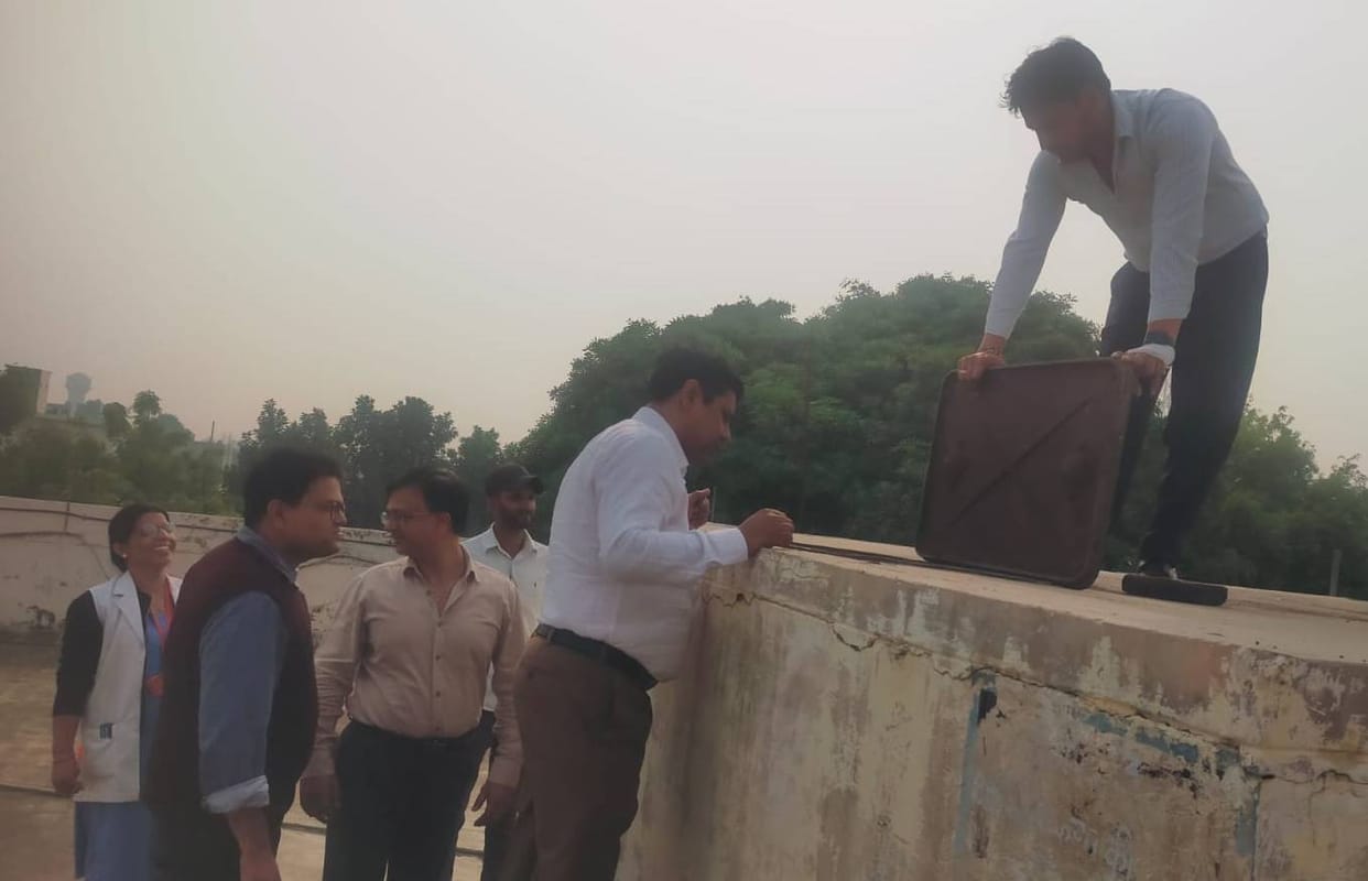 SMO inspected the hospital's arrangements, found dirt and hanging wires at many places