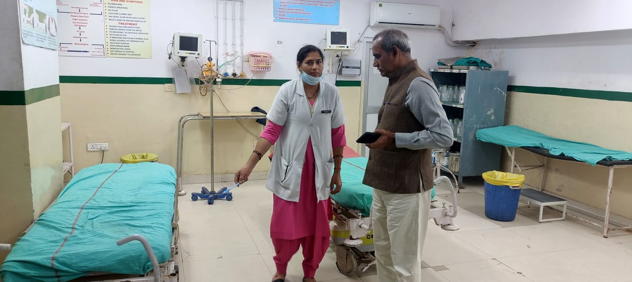 Chief Medical Officer checked the arrangements in the emergency department of Civil Hospital