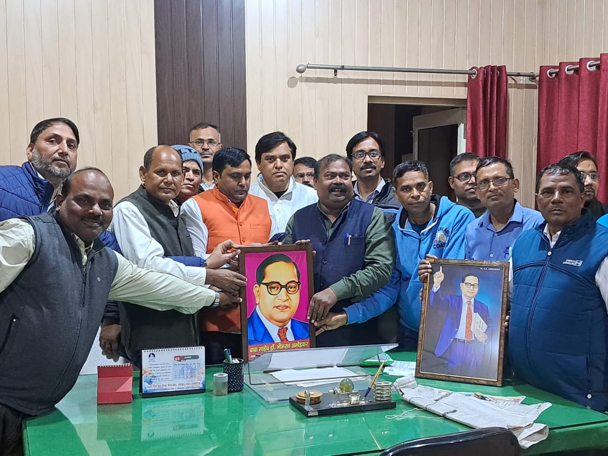Protest expressed over disappearance of Baba Saheb's picture from BSA office