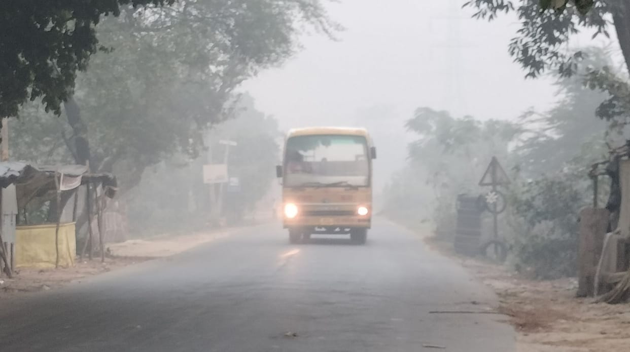 fog throughout the day