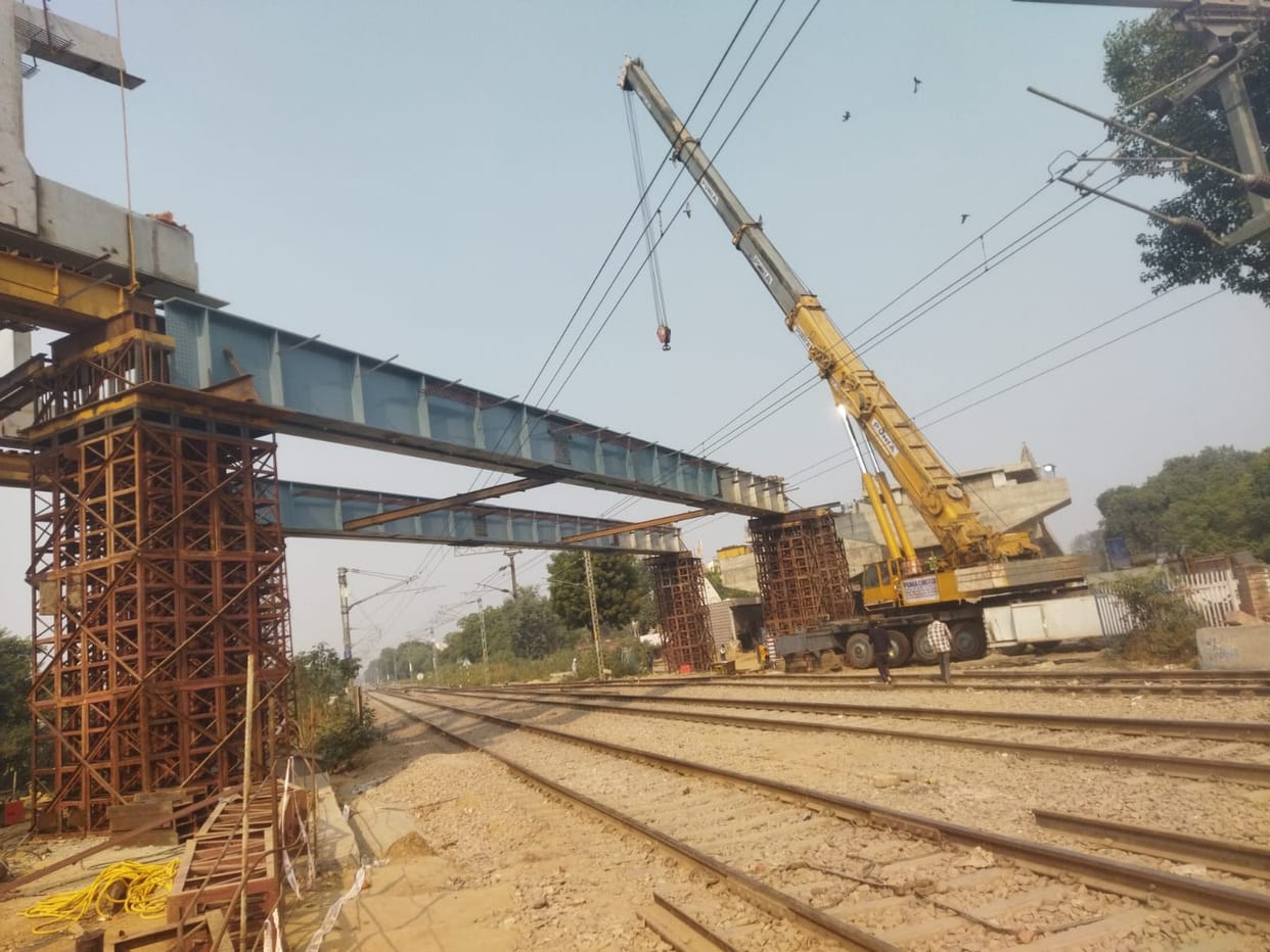 Railways started construction work of overbridge at freight gate