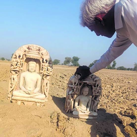 Hanumangarh: Without any investigation, Jain community called artisans to repair ancient idols