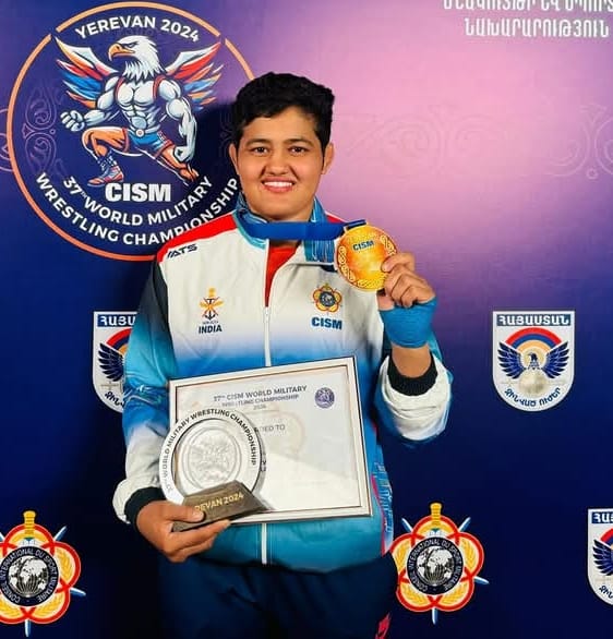 Ritika won gold in World Military Games