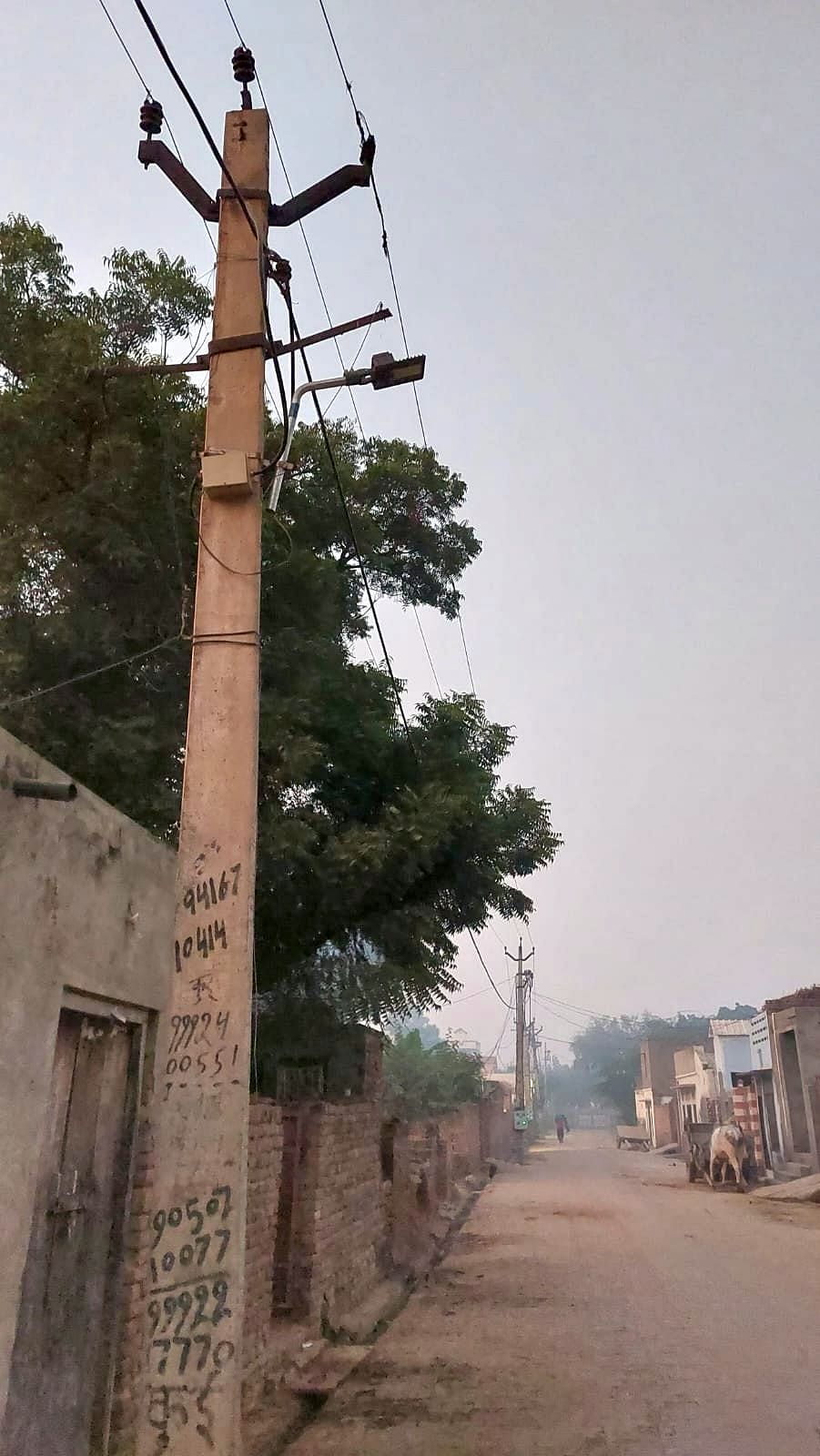 The matter of street lights on Phirni got entangled in the matter of getting electricity connection.