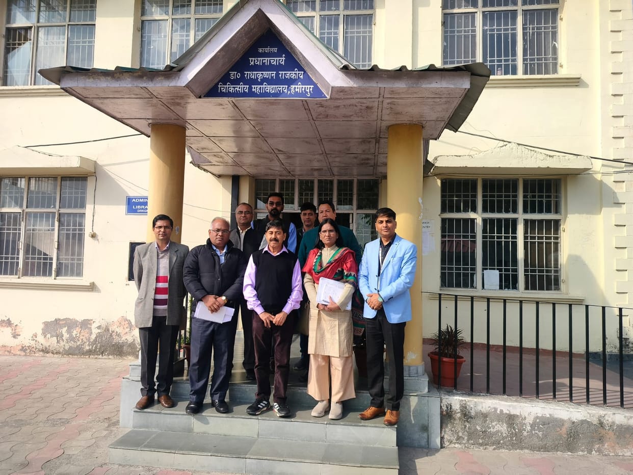 Inspection in Medical College Hamirpur under Common Review Mission