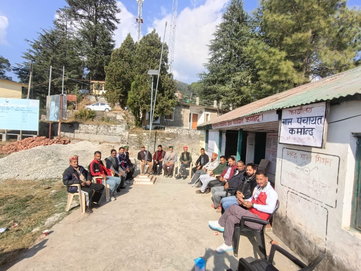 Sangharsh Committee meeting, delay in double lane work of National Highway-305, Ani, Kullu