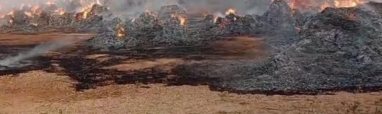 The fire in the culverts did not get extinguished even after 24 hours, fire brigade and electricity department accused of negligence