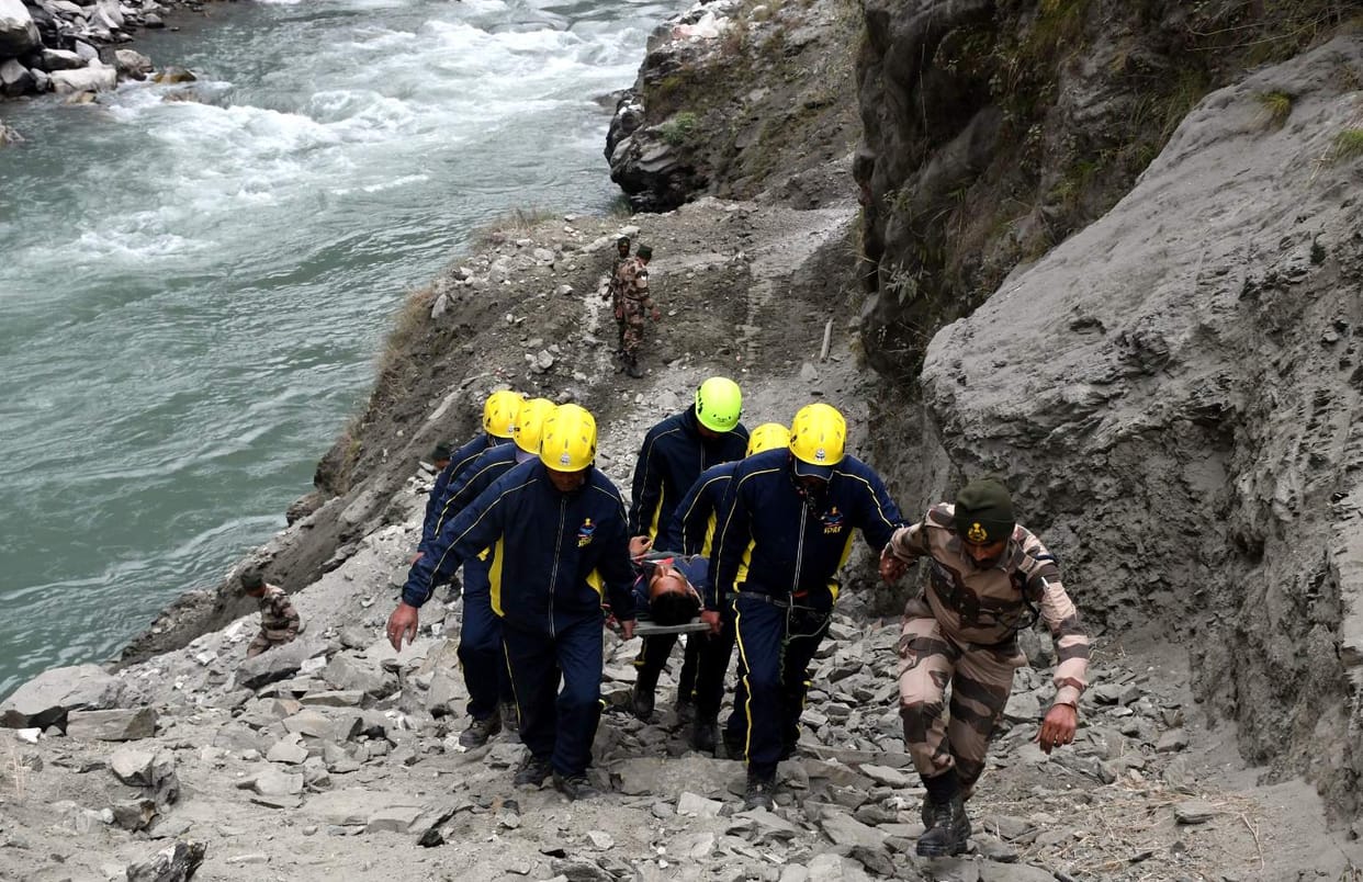 Mock drill: tested preparations for rescue work in the river