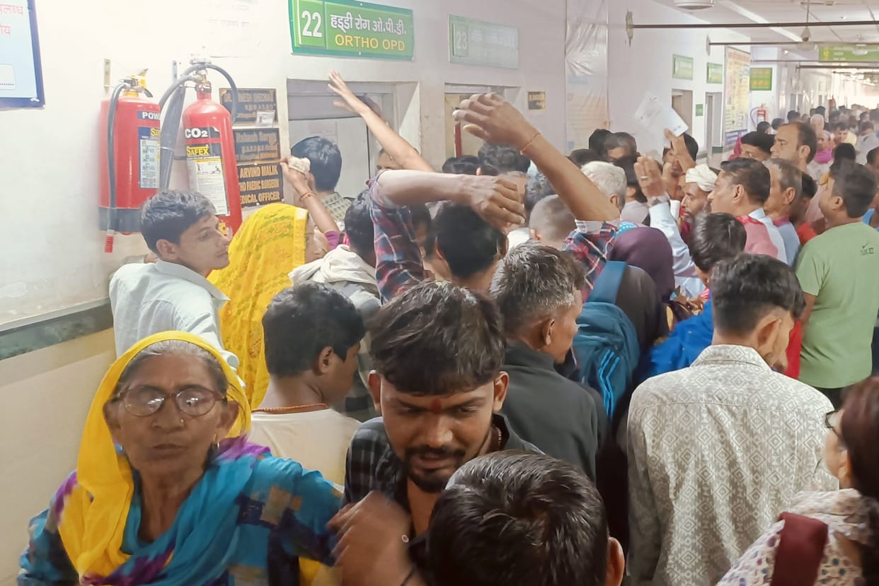 Due to change in weather, patients suffering from joint pain increased in OPD of civil hospital.
