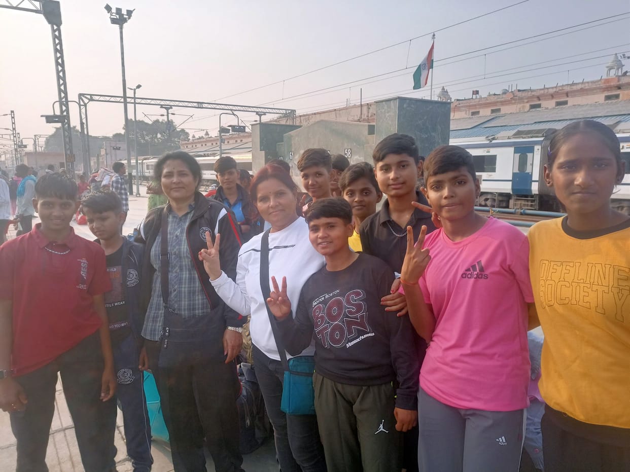 Team of players left for Chhattisgarh