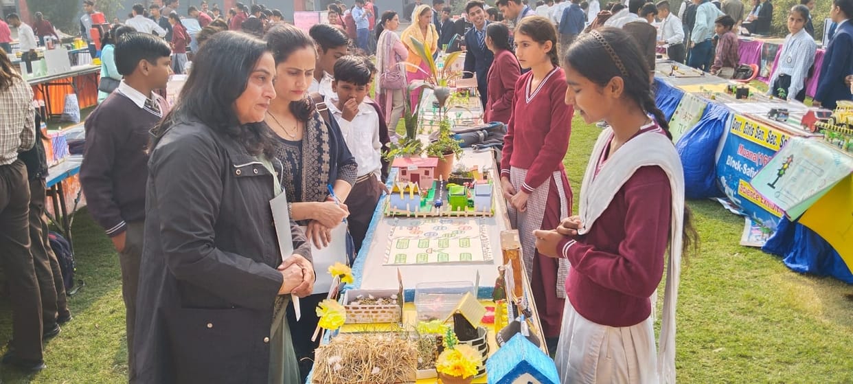 Models made on waste management, natural farming, disaster management, computational thinking