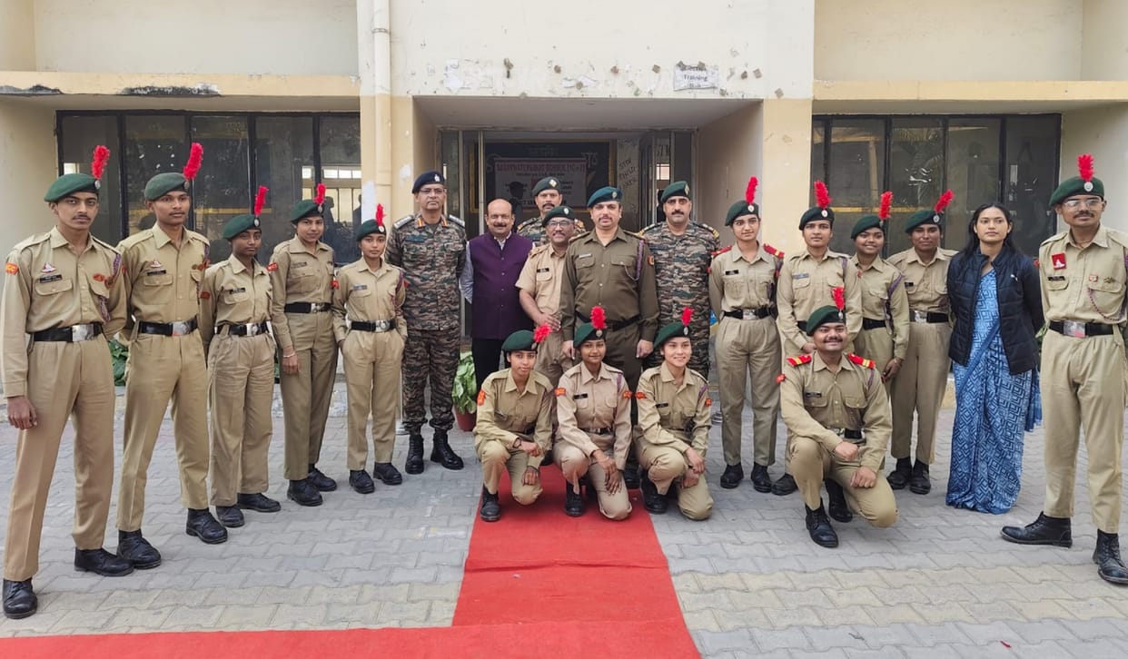 NCC day celebrated, flag hoisted