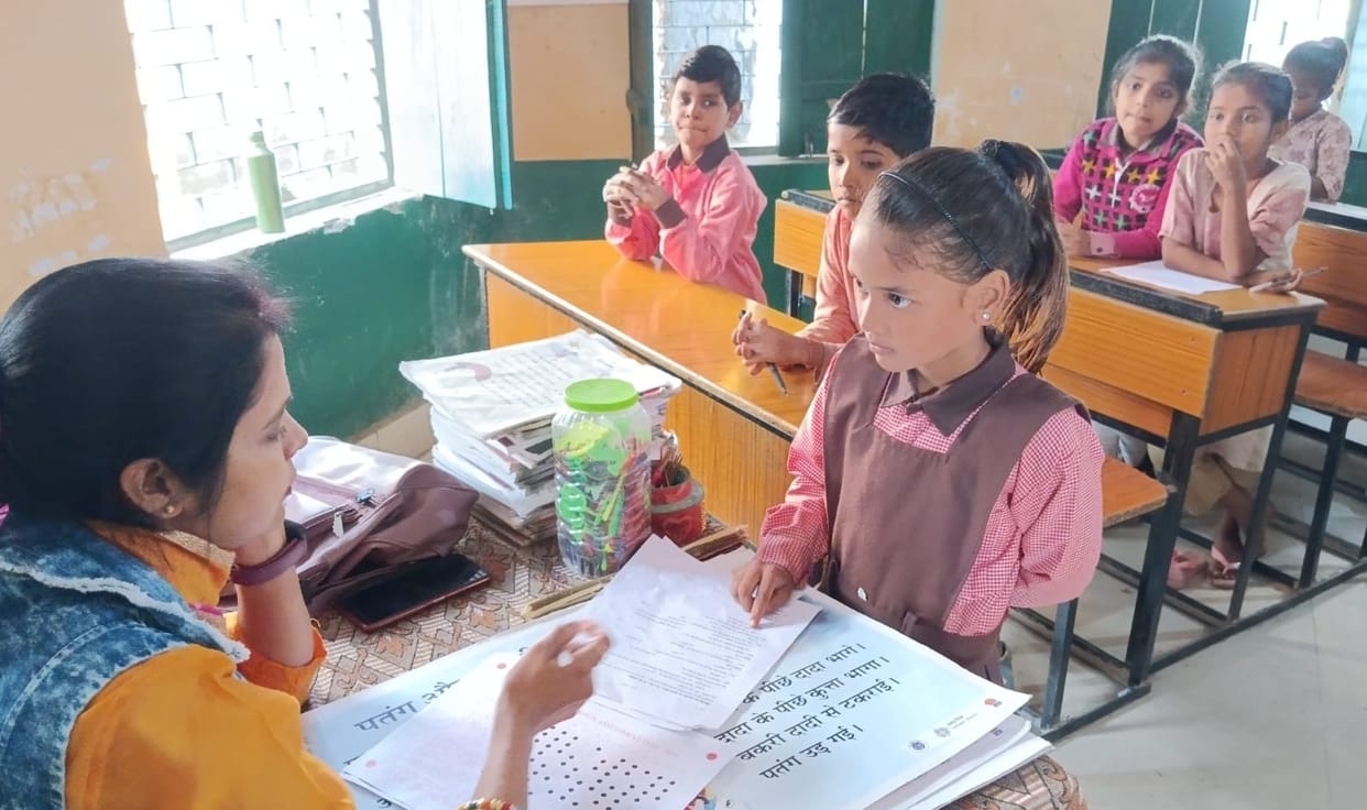 Students of class one to three gave Nipun assessment exam