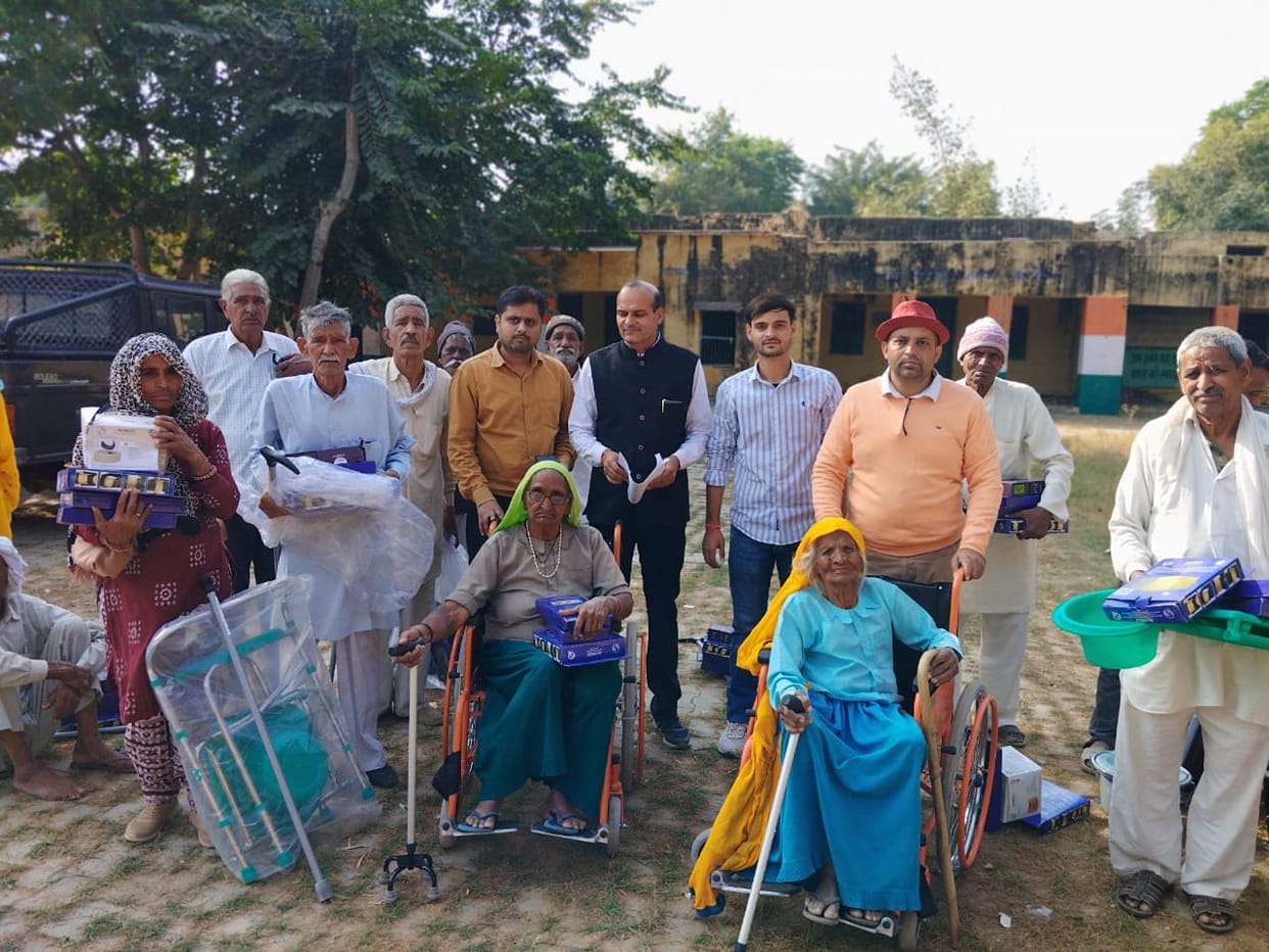 Distribute assistive devices to the needy
