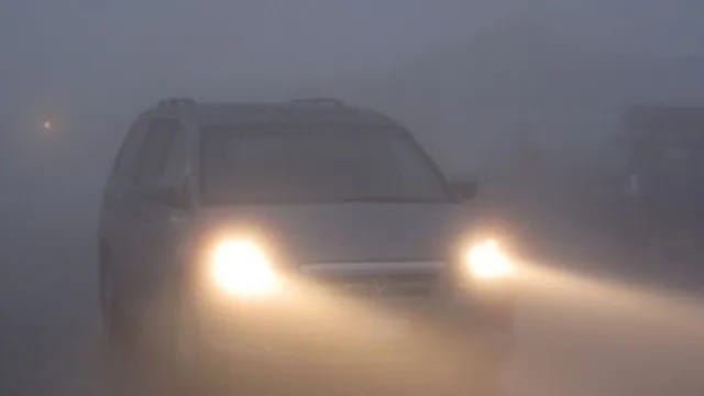 Most vehicles do not have fog lights, fear of accident