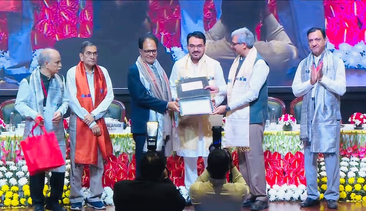 Dr. Prashant honored for his best performance