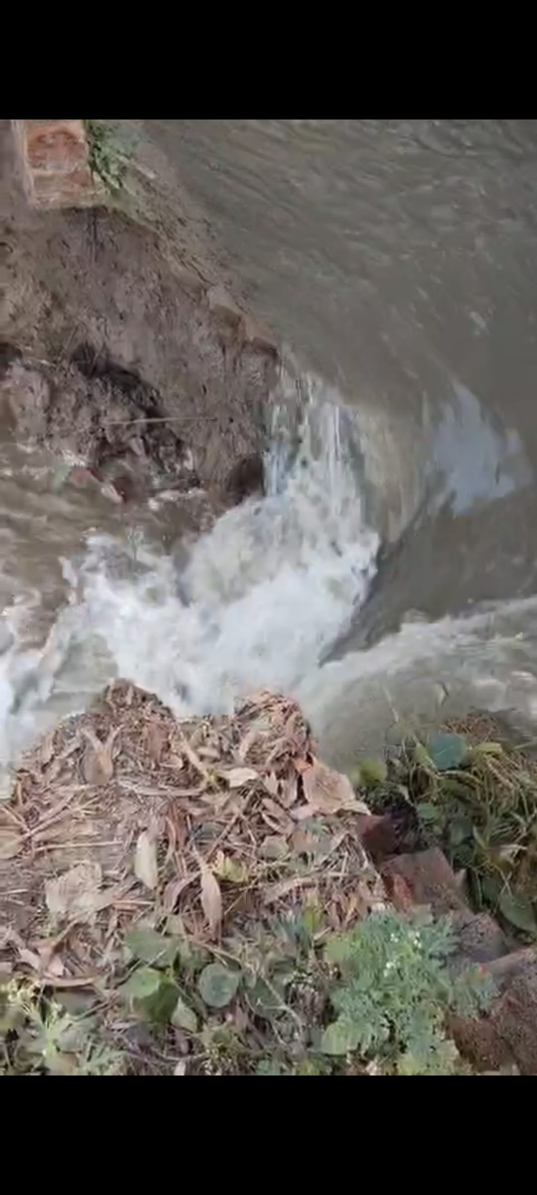 Water filled in several acres due to breaking of Jasrana minor