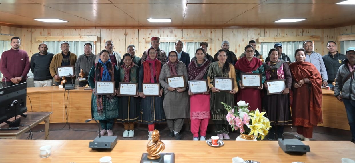 20 Panchayats of Lahaul-Spiti honored for becoming TB free20 Panchayats of Lahaul-Spiti honored for becoming TB free