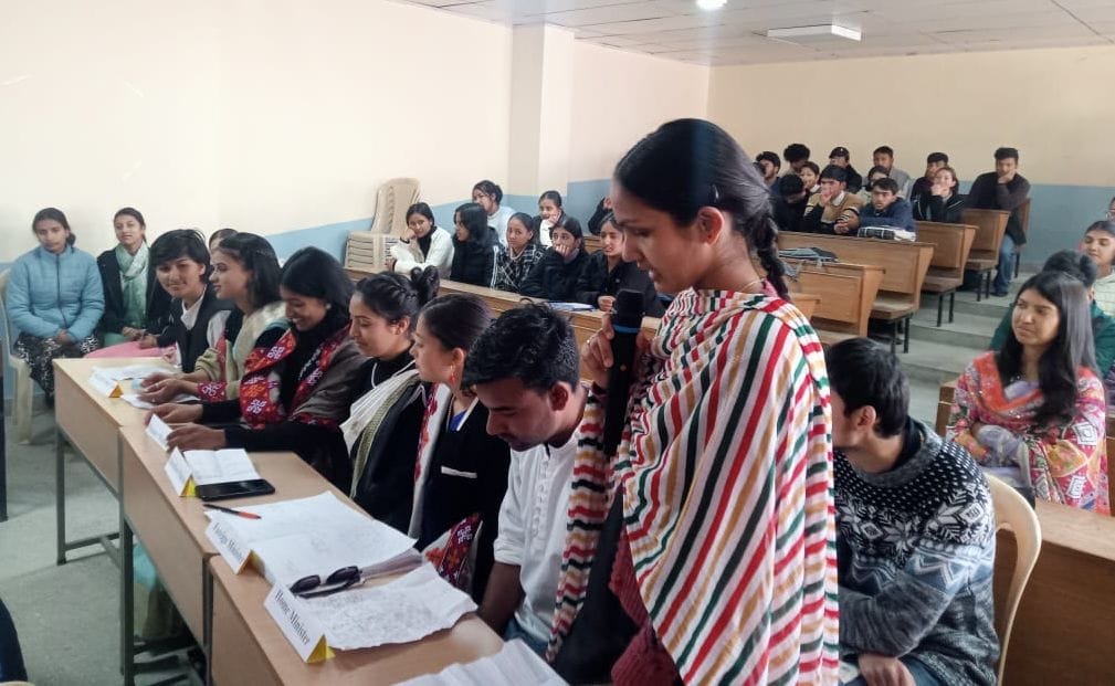 Program organized on Constitution Day at Thakur Sen Negi College Reckong Peo